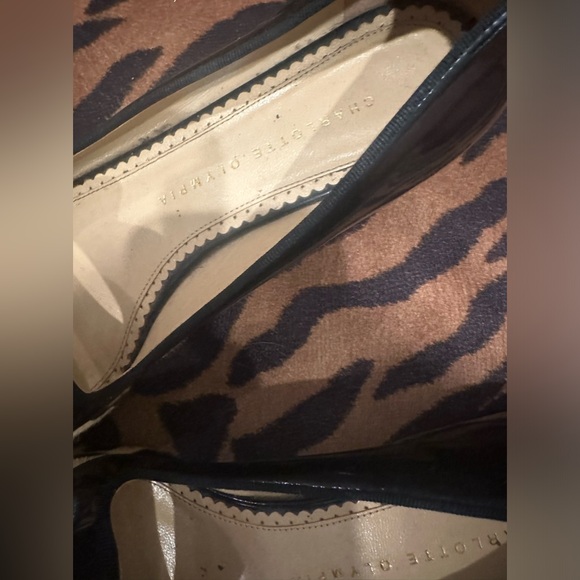 Charlotte Olympia bisoux patent leather and pony skin flats - Picture 14 of 16